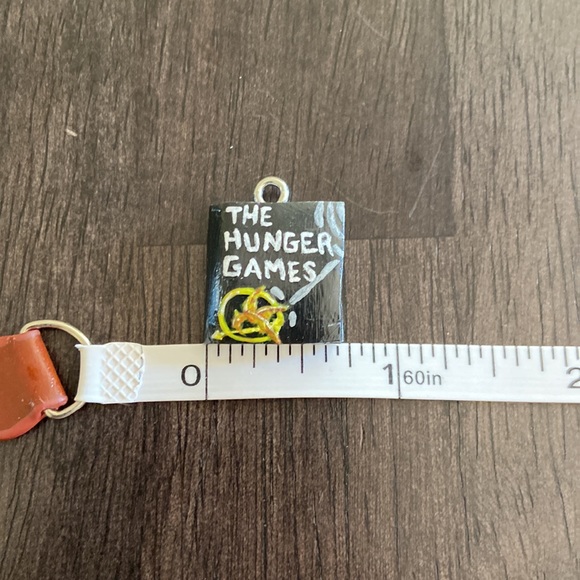 The Hunger Games Inspired Book Cover polymer clay art charm. One size. - Picture 8 of 10